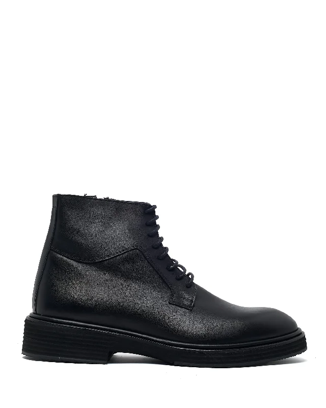 Denzel Black Leather