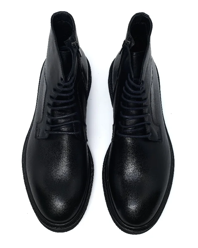 Denzel Black Leather