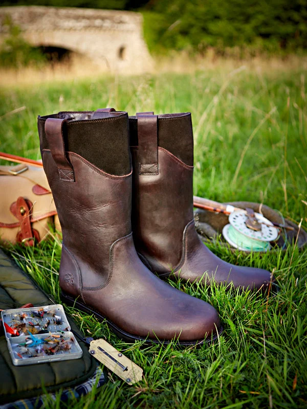 Country Boot in Quality Brown Leather - Men's