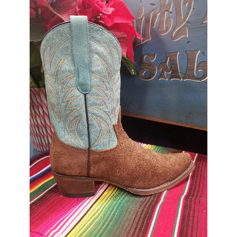 Junk Gypsy Turquoise Chocolate Suede Dirt Road Dreamer Boots