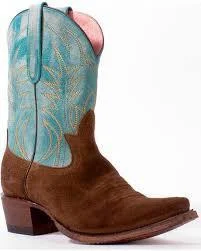 Junk Gypsy Turquoise Chocolate Suede Dirt Road Dreamer Boots