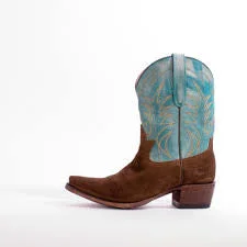 Junk Gypsy Turquoise Chocolate Suede Dirt Road Dreamer Boots