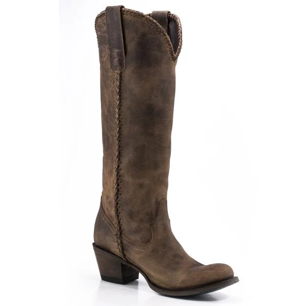 Lane Boots Brown Plain Jane Boots