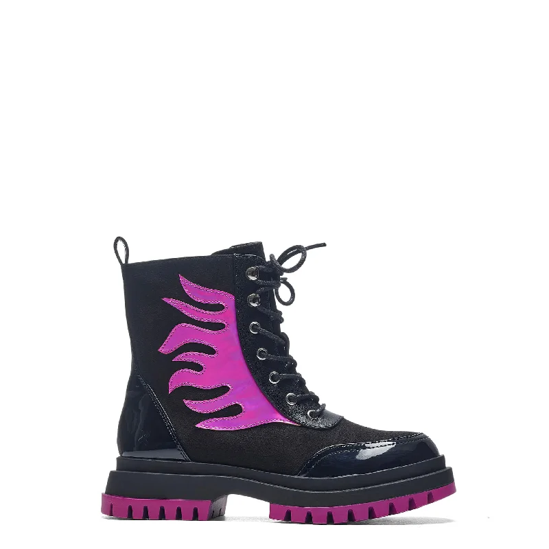 Lil’ Helios Purple Flame Boots