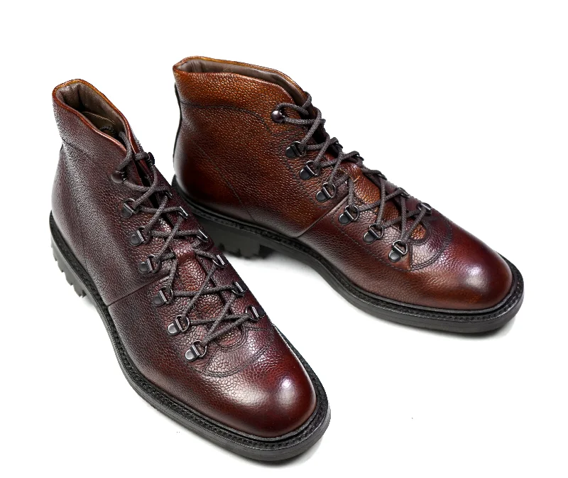 Loake - Oxblood Grain Leather Hiker Boots UK 9 / EU 43