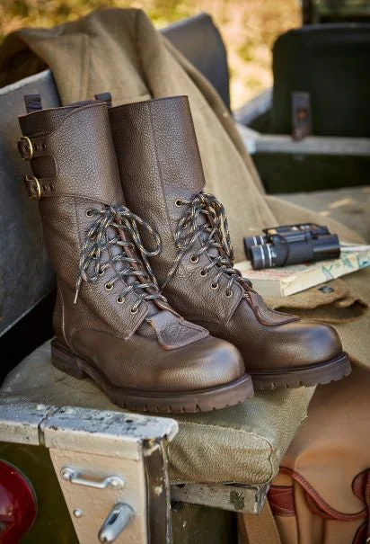 11"" Laced Country Boot - Chestnut grained leather - Men’s - Osprey