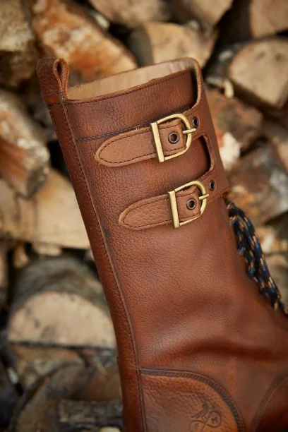 11"" laced Country Boot - Light Brown grained leather - Men’s - Osprey