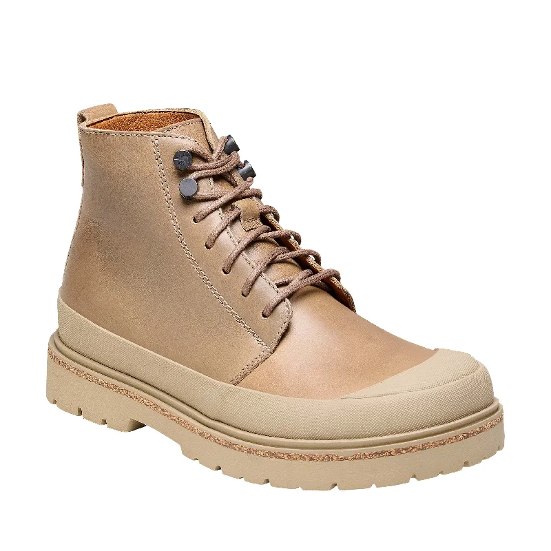 Prescott Mens Taupe Natural Leather