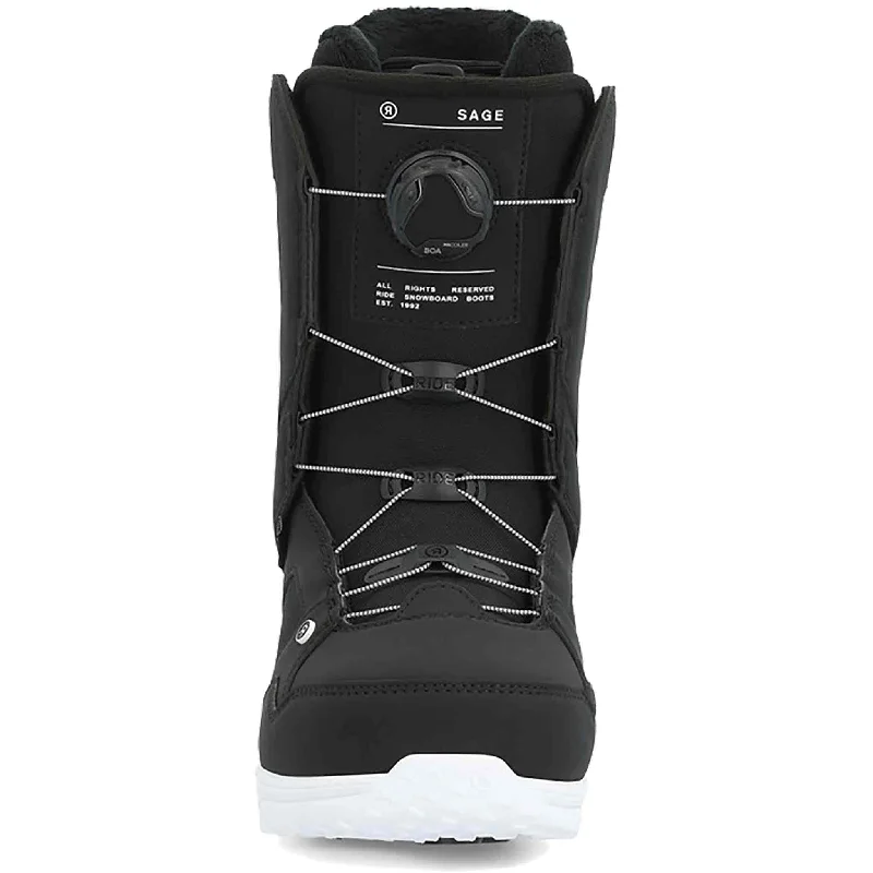 RIde Sage Black Snowboard Boot Womens 2024