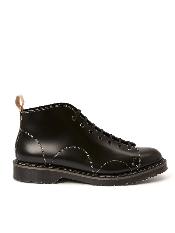 Solovair x Oliver Spencer Black Leather Monkey Boots