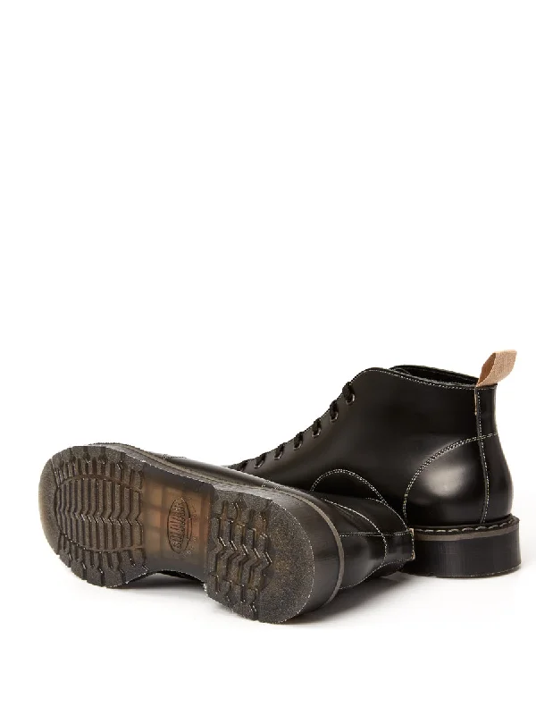 Solovair x Oliver Spencer Black Leather Monkey Boots