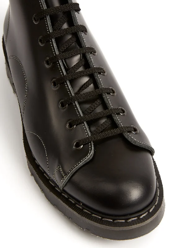 Solovair x Oliver Spencer Black Leather Monkey Boots