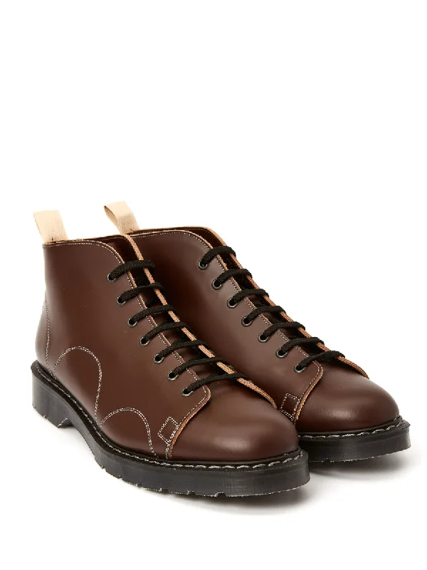 Solovair x Oliver Spencer Brown Leather Monkey Boots