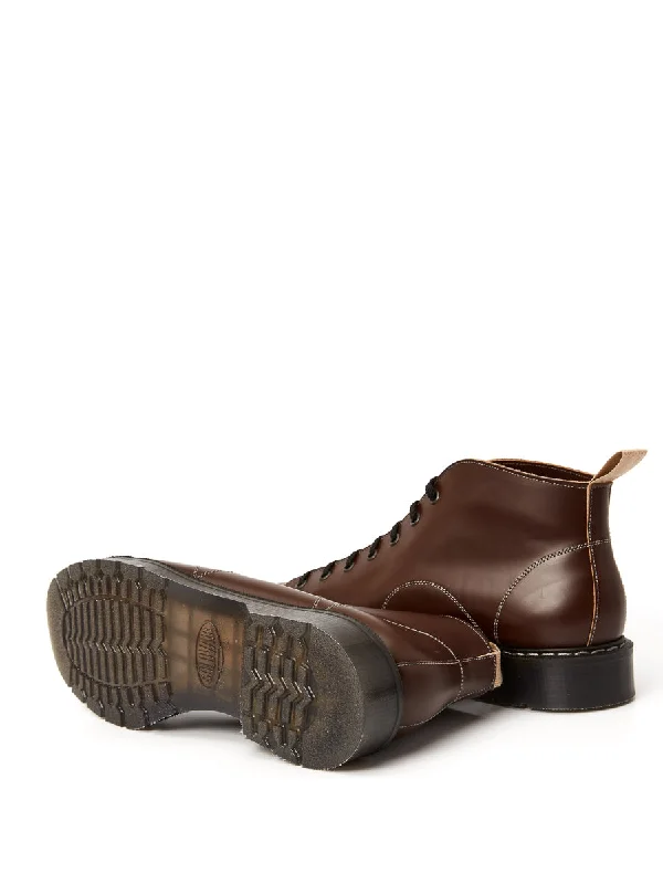 Solovair x Oliver Spencer Brown Leather Monkey Boots