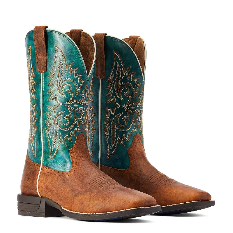 Ariat Men's Square Toe Boots Teal WILD THANG