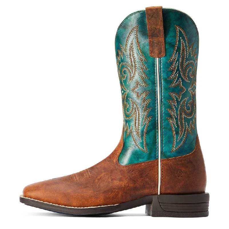 Ariat Men's Square Toe Boots Teal WILD THANG