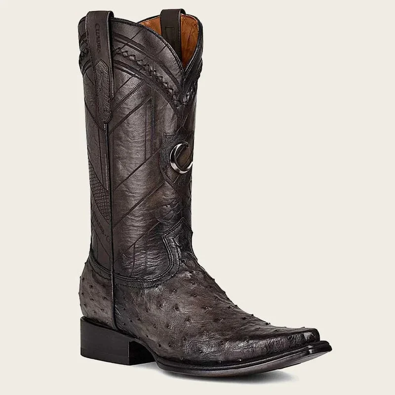 Men's Cuadra Ostrich Boots Snip Toe