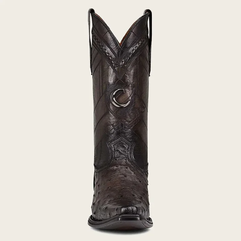 Men's Cuadra Ostrich Boots Snip Toe