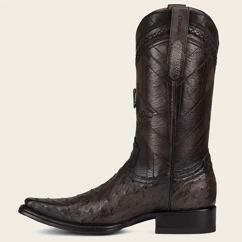 Men's Cuadra Ostrich Boots Snip Toe