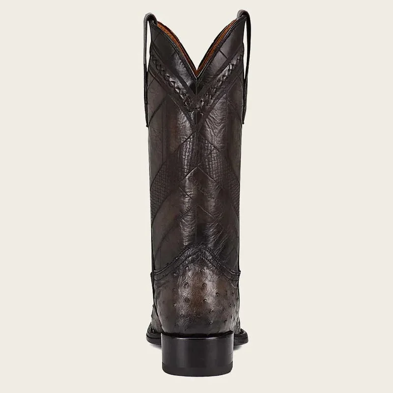 Men's Cuadra Ostrich Boots Snip Toe