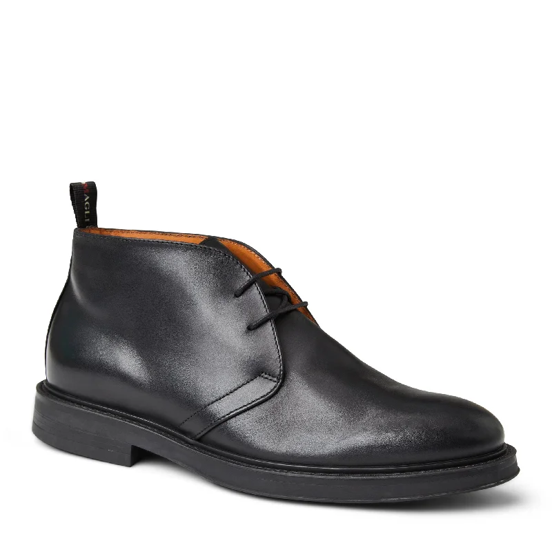 Taddeo Classic Chukka leather Boot-Black