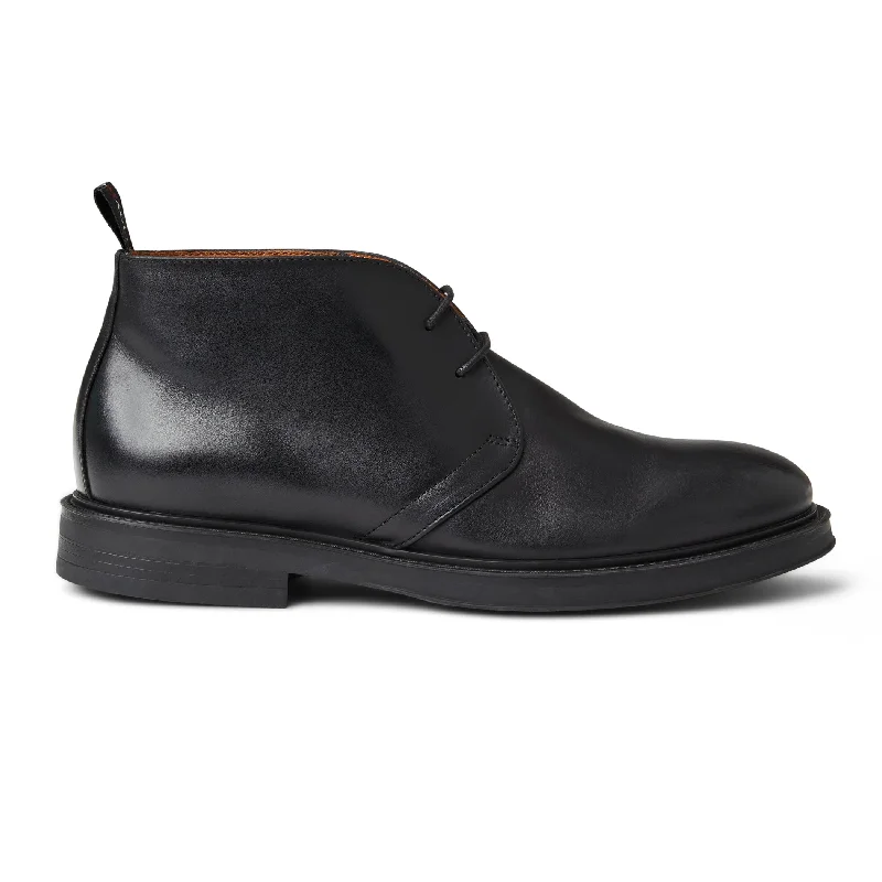 Taddeo Classic Chukka leather Boot-Black