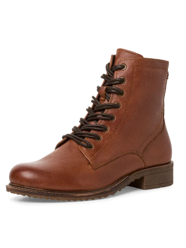 Tan Lace up Boots