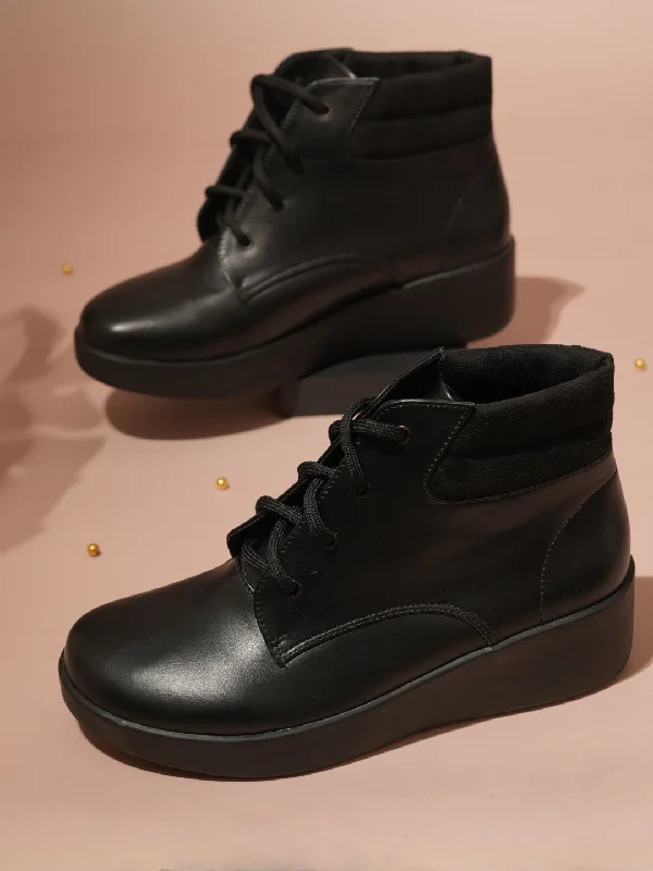 Women Black Regular Boots