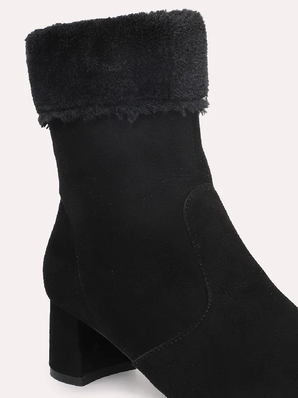 Women Black Regular Boots