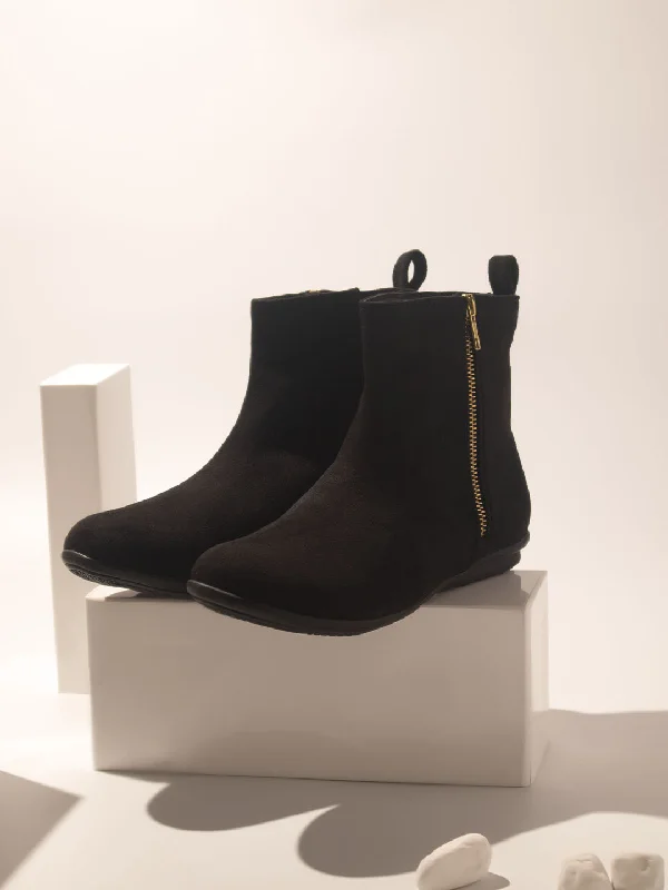 Women Black Regular Boots