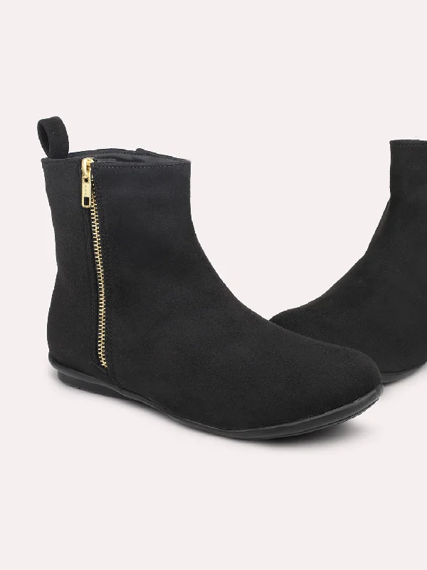 Women Black Regular Boots