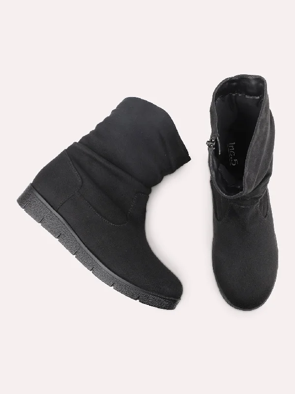 Women Black Regular Boots