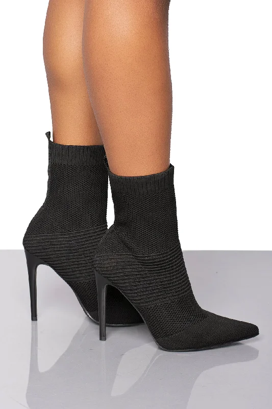 Chantria Sock Bootie- Black