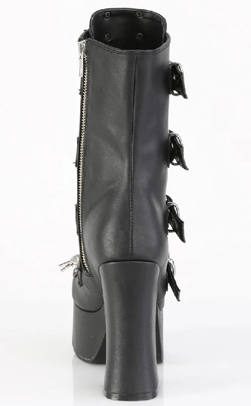 CHARADE-118 Black Vegan Leather Boots