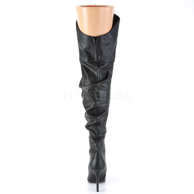 Bad Girls Slouch Thigh High Boots Black