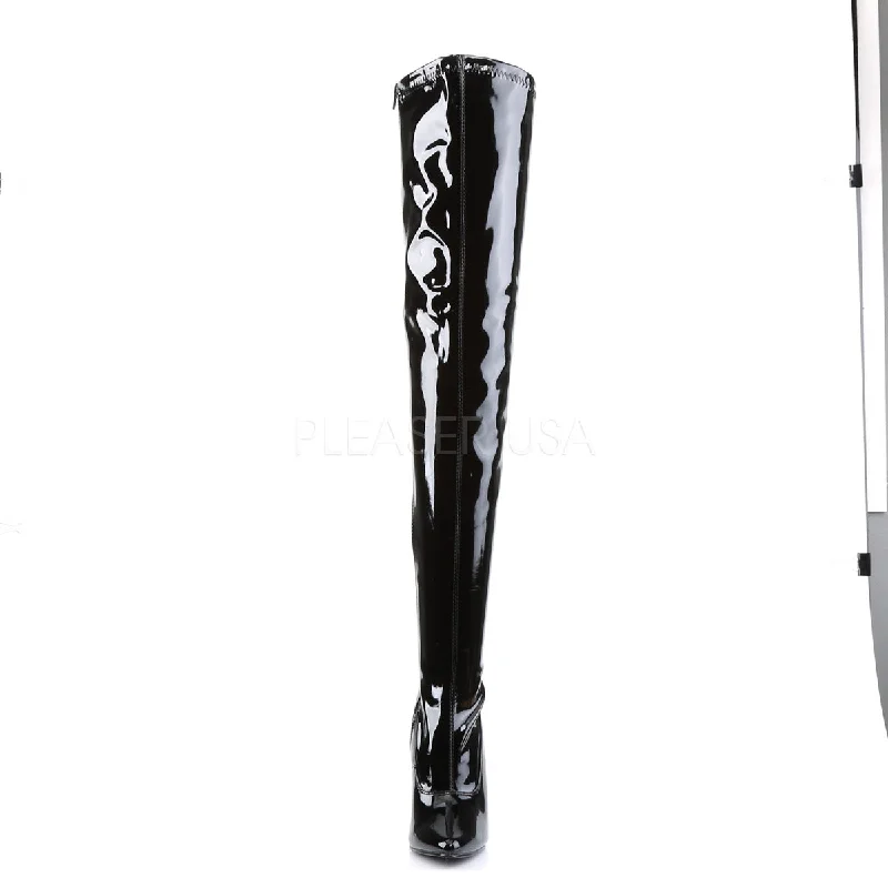 Shiny Domina Thigh High Boots