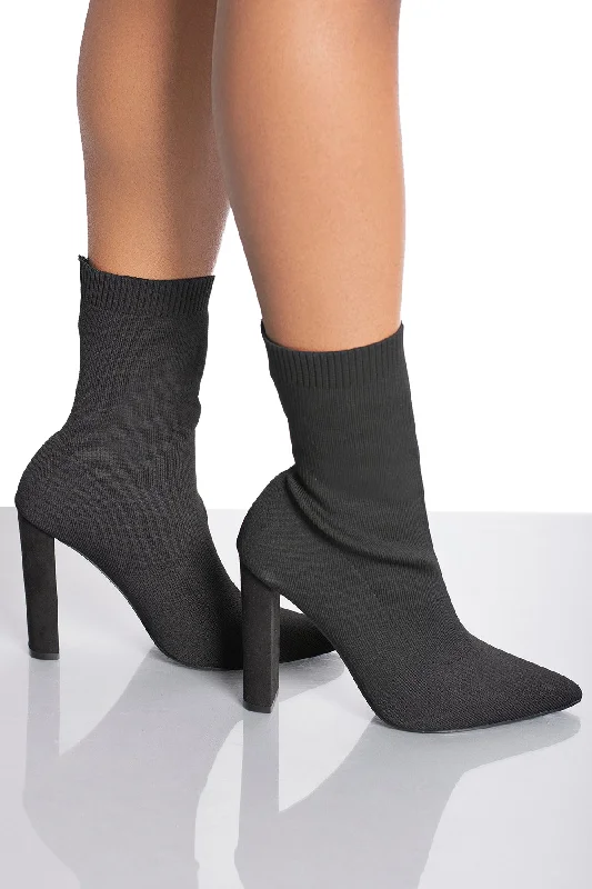 Flashy Sock Bootie (Black)