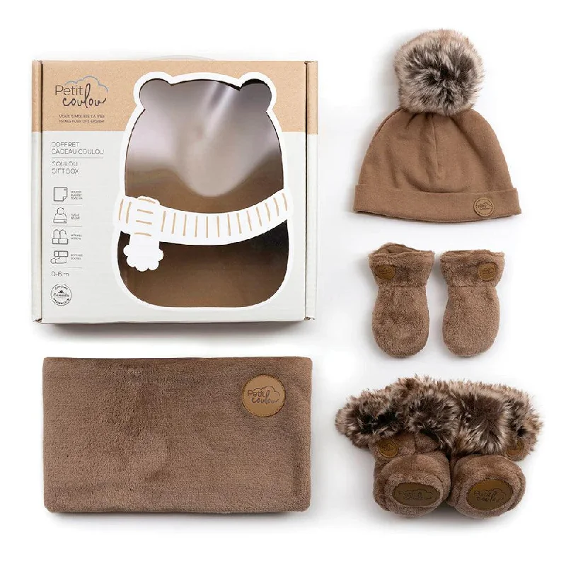 Petit Coulou - Baby Winter Accessories Gift Box (4 accessories) - 0-6m moo