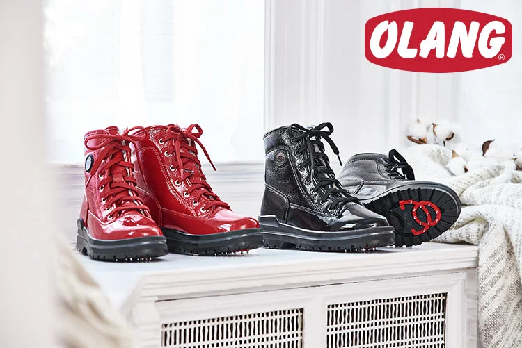 Olang Sound Boots With Grips | Black + Red