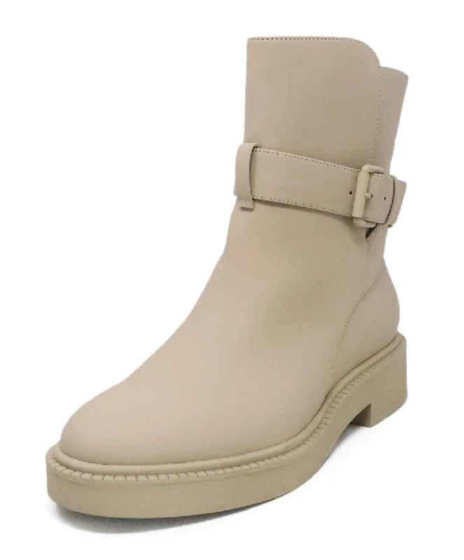 Vince Beige PVC Boots sz 7