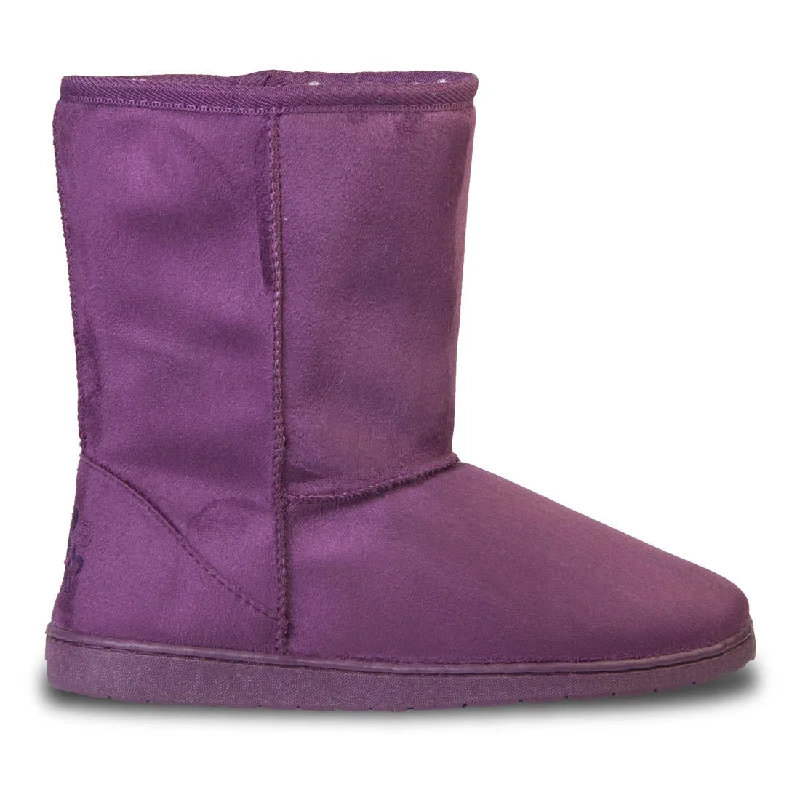 Women's 9-inch Microfiber Boots - Plum