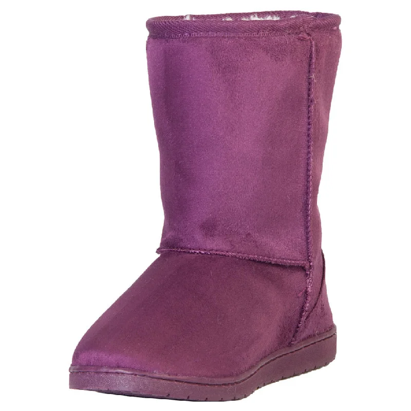 Women's 9-inch Microfiber Boots - Plum