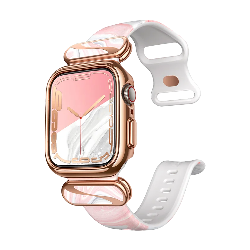 Apple Watch 40/41mm Cosmo Luxe Case - Marble Pink/Rose Gold