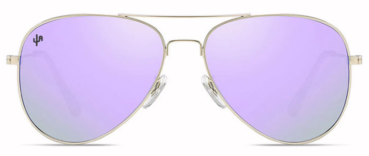 Purple Lens/ Silver Metal Frame