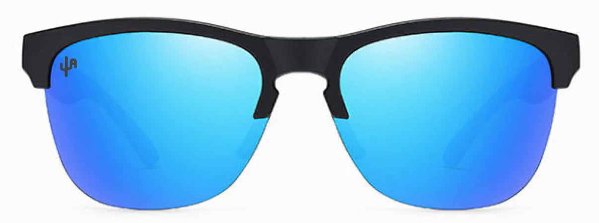 Blue Lens/ Matte Black Frame