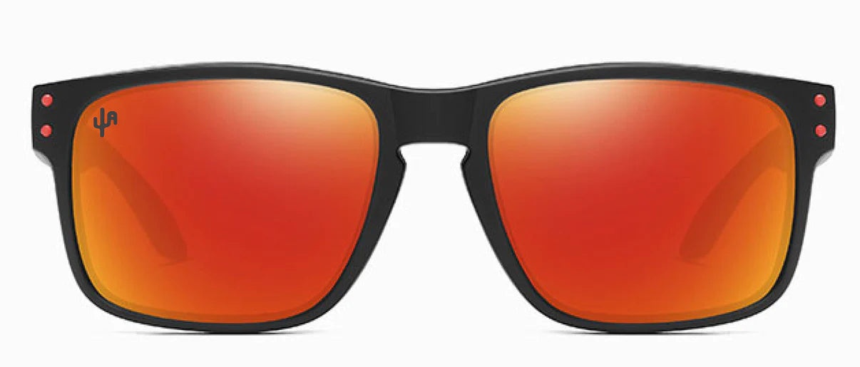 Red Orange Lens/ Matte Black Frame