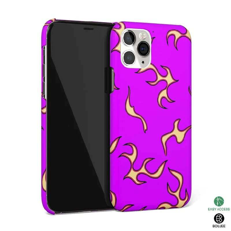 Lil Flames Purple Phone Cover | Matte Case