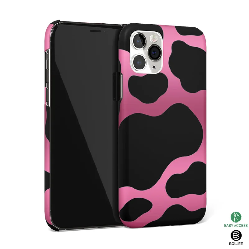 Pink & Black Animal Print Wallpaper Phone Cover | Matte Case