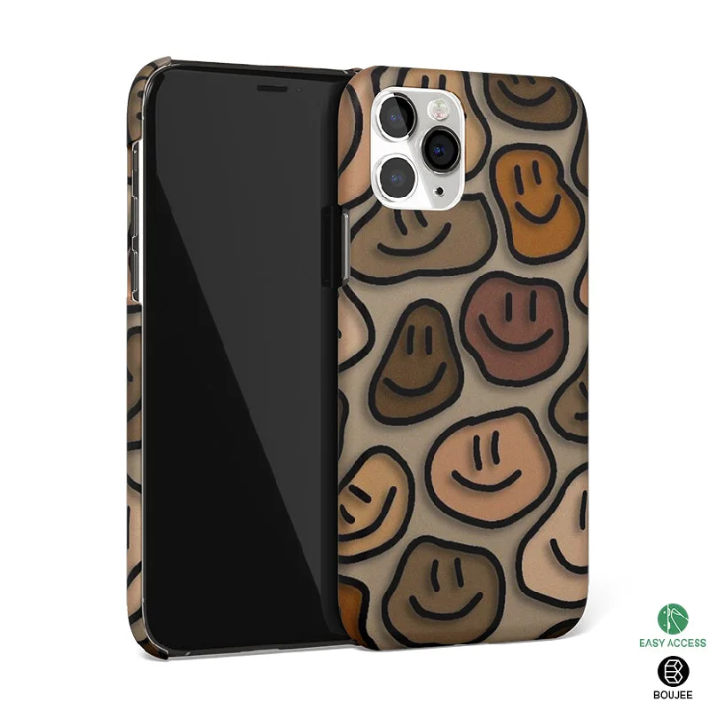 Toasty Brown Smileys Phone Cover | Matte Case