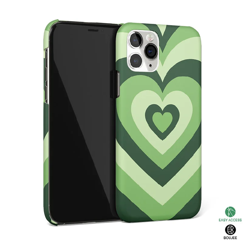 Y2K Green Hearts Phone Cover | Matte Case